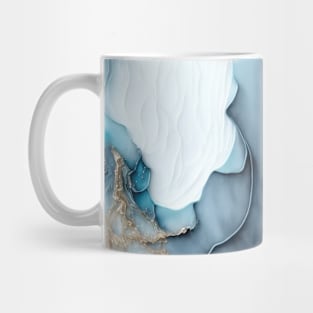 Deep Ocean Waves - Abstract Alcohol Ink Resin Art Mug